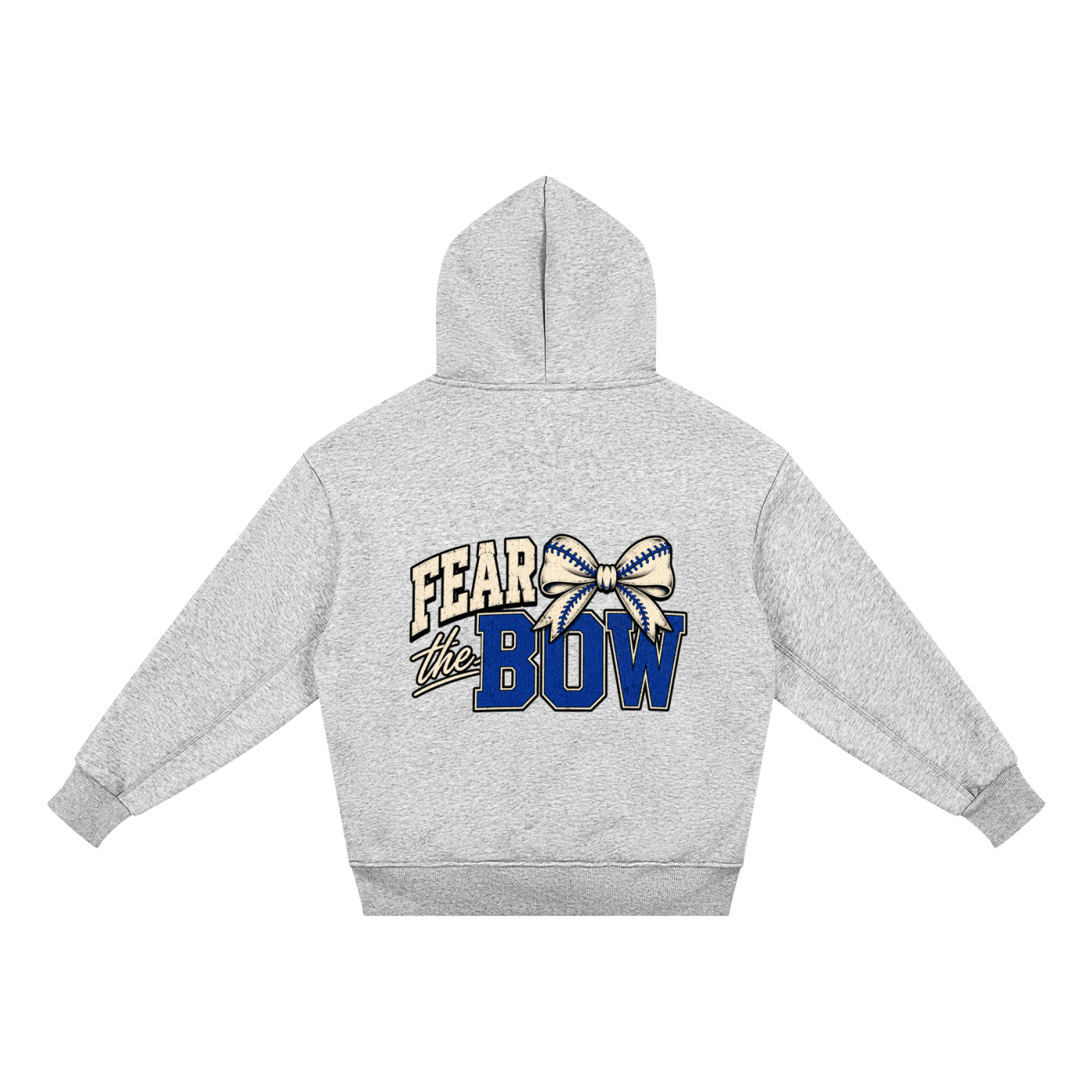Fear the Bow youth hoodie in Flower Gray — back