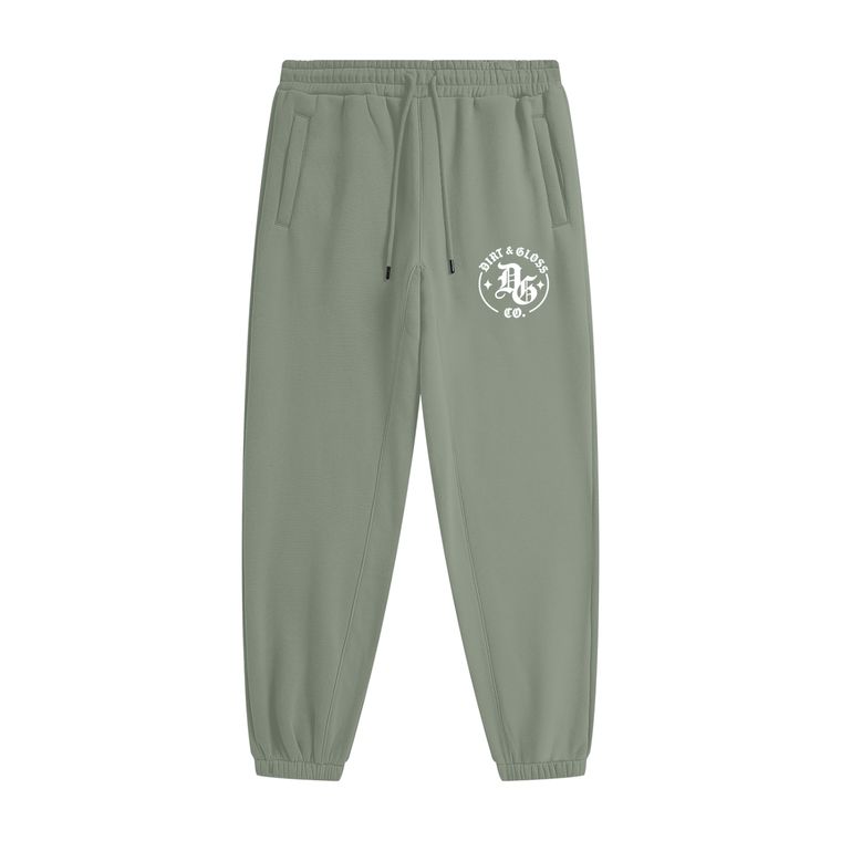 Softball Smiley — Sage Joggers — front