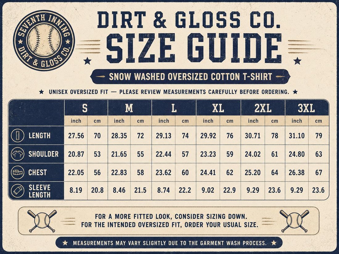 Swing Big size chart